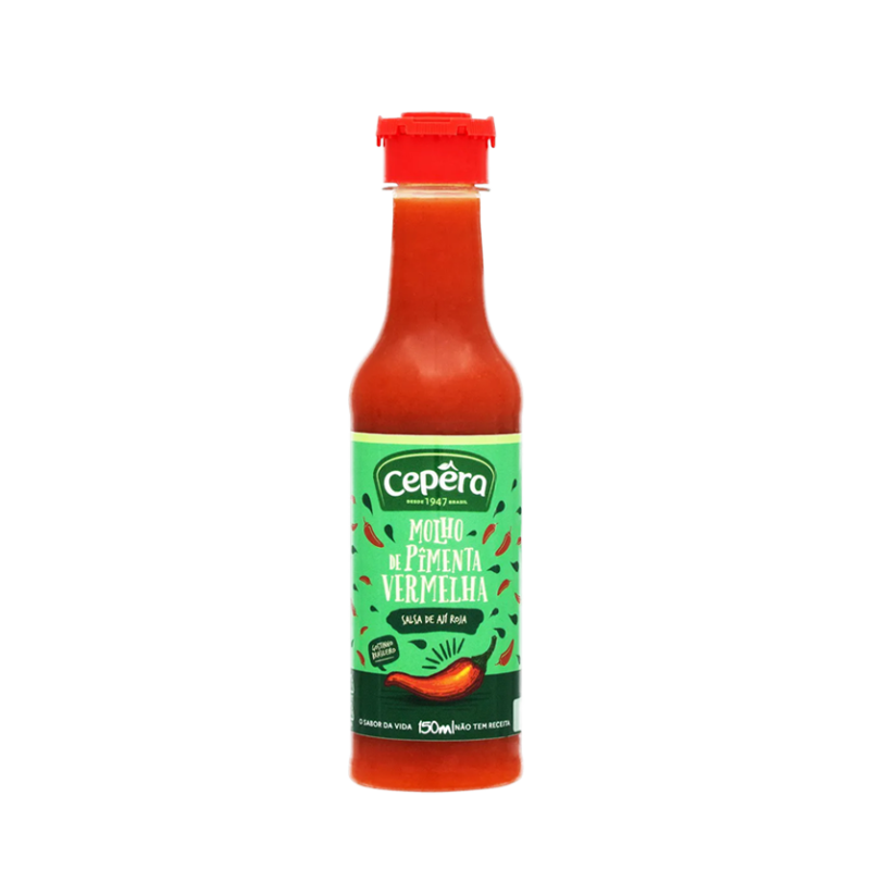 Molho de Pimenta Vermelha Cepera 150 Ml.