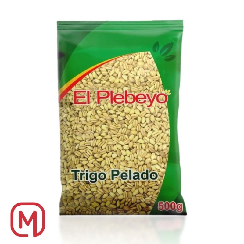 Trigo Mote Pelado El Plebeyo (Frumento Sbucciato) 500 GR.