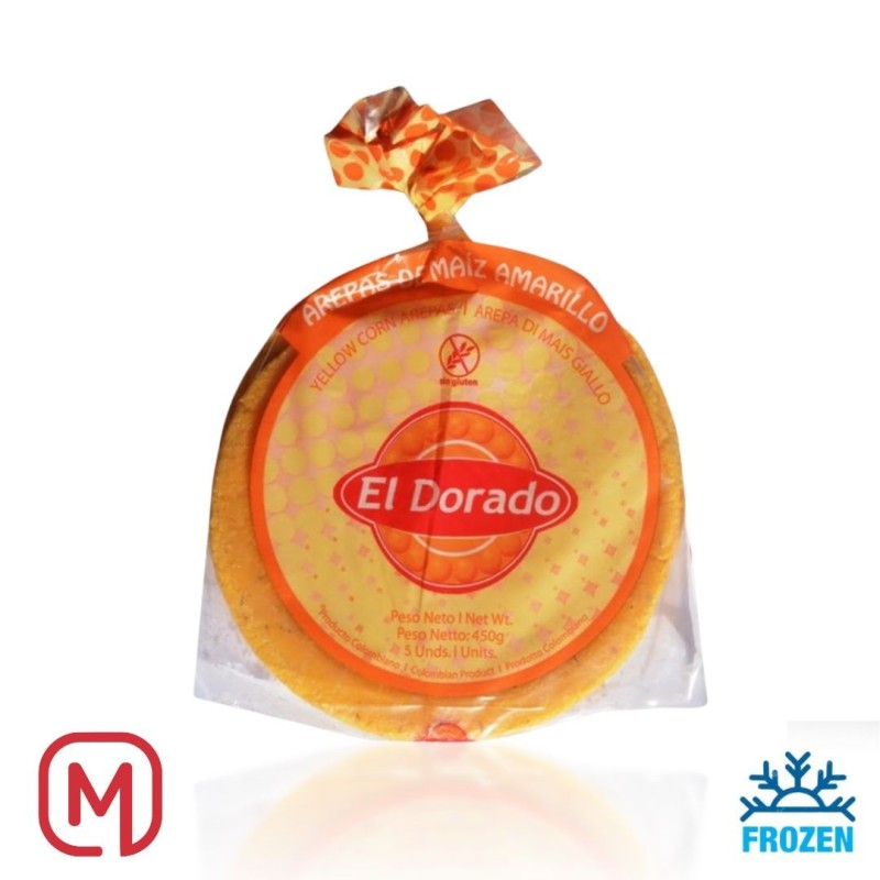Arepas de maiz amarillas Surgelati 450Gr. El dorado