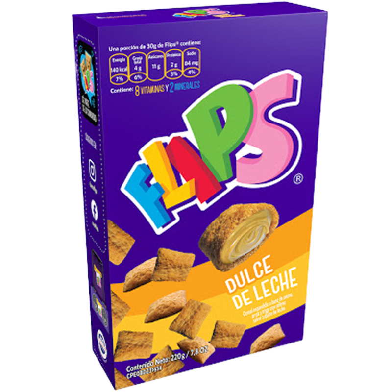 Cereali al sapore di dulce de leche Flips 220g