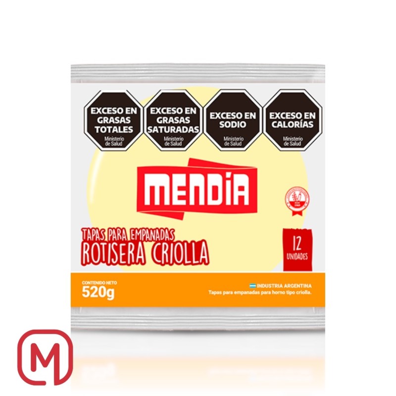 TAPAS PARA EMPANADA PARA FREIR Y HORNO, MENDIA 460gr