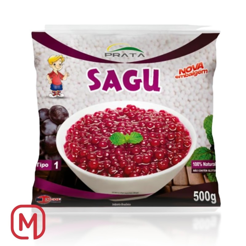 Sagu Mandioca, Prata 500gr