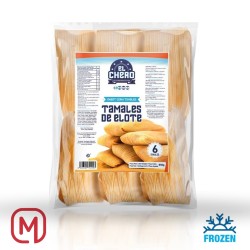 Tamales de Elote 6pz congelado, El Chero