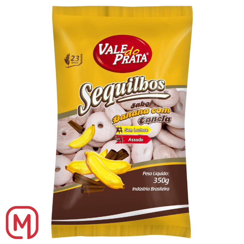 Biscotti Sequilhos alla banana e cannella Vale Do Prata 350G