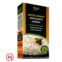 Maiz Blanco Canjica White Hominy , Vapza500G.