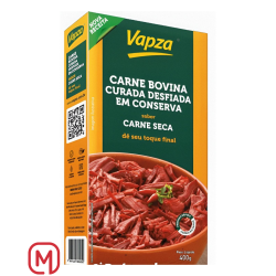 Carne essiccata al vapore con sale 400 Gr. (Carne Seca Desfiada Cozida Ao Vapor com Sal)