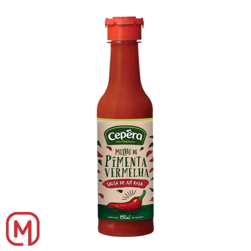 Salsa Di Pepe Rosso (Molho de Pimenta Vermelha) 150 ml.
