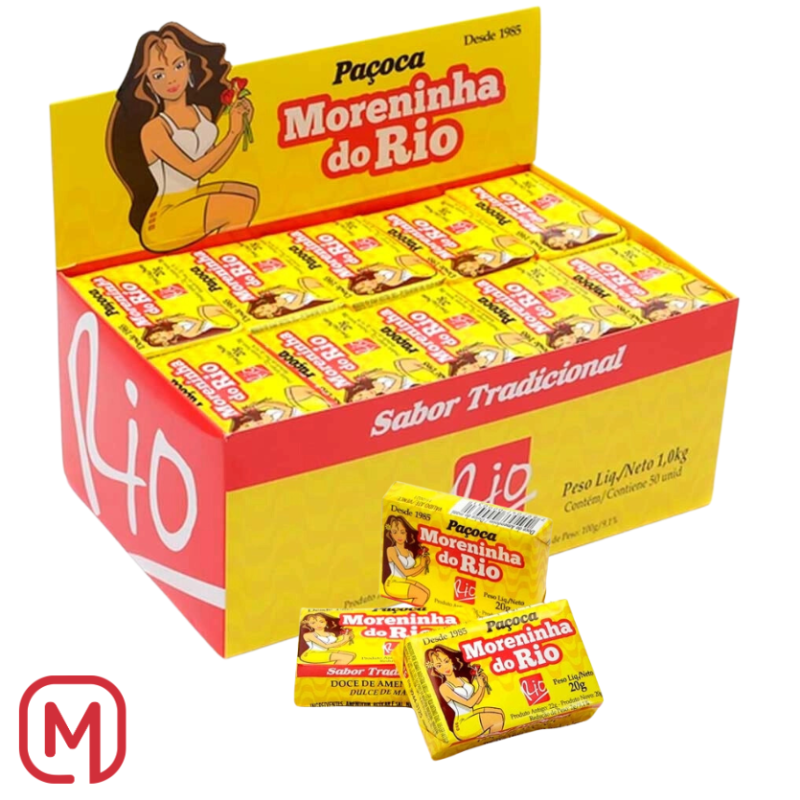 Paçoca rettangolare confezionata (Paçoca Retangular Embalada) 1Kg.