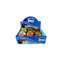 Display Alfajores Negros Mardel 24x50g | Dulce de Leche y Chocolate