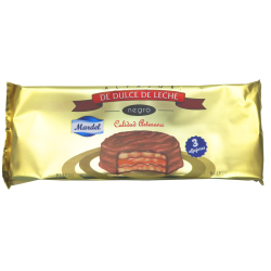 Alfajores de Dulce de Leche Mardel 3x50g con Chocolate Negro | Mercato