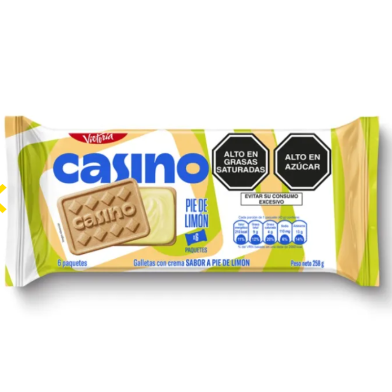 Biscotti Casino Pie al Limone 258g | Snack Dolce e Fresco