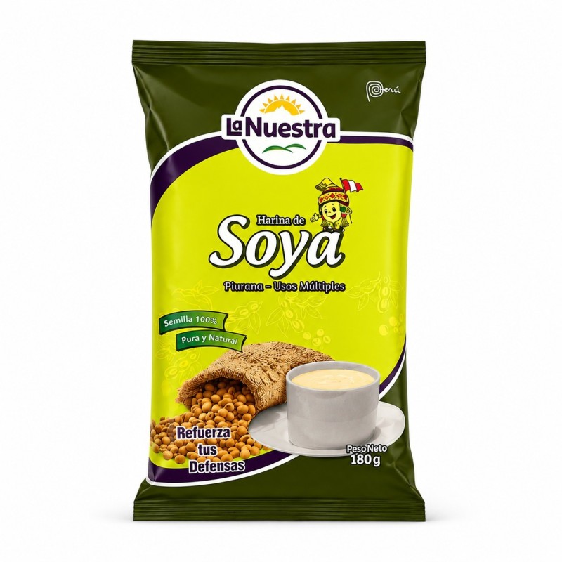 Harina de Soya piurana, La Nuestra -180g