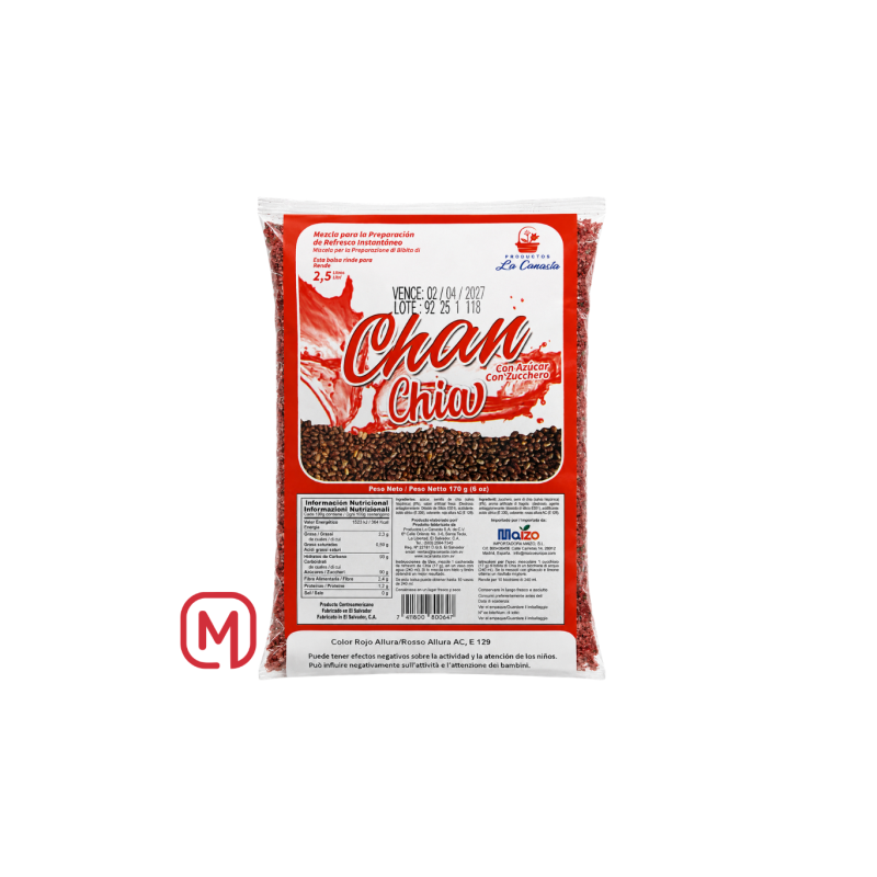 Chan chia con azucar, la canasta 170g