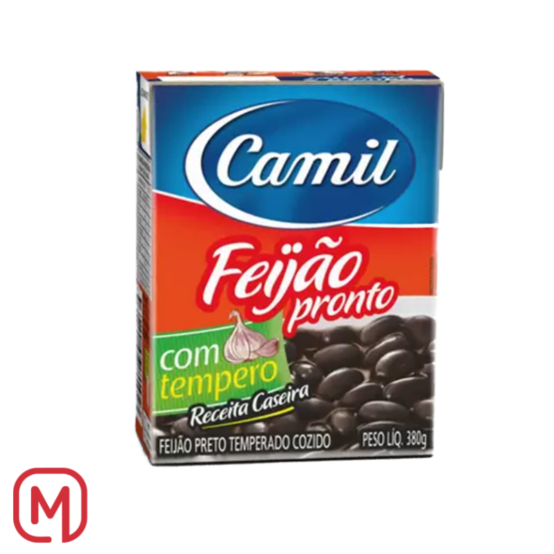 Fagioli neri pronti con condimento (Feijão preto pronto com tempero) 380G.