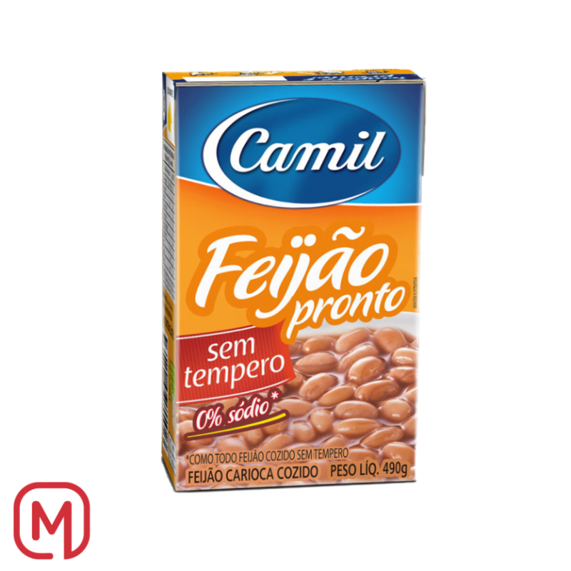 Fagioli borlotti pronti senza condimento (Feijão carioca pronto sem tempero) 490G.