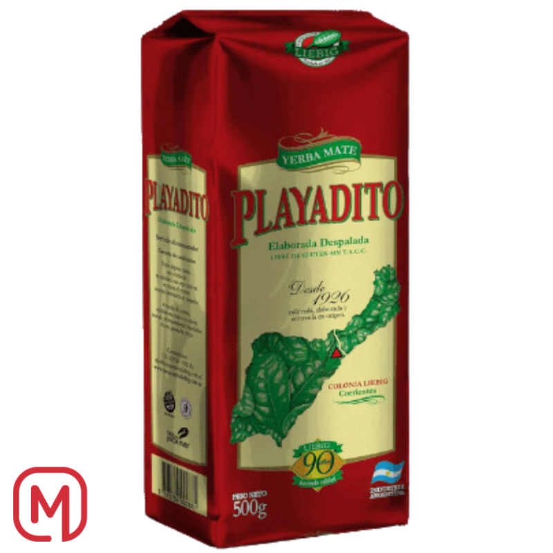 Yerba Mate Playadito sin palo 500Gr. (Erba mate Senza bastone)