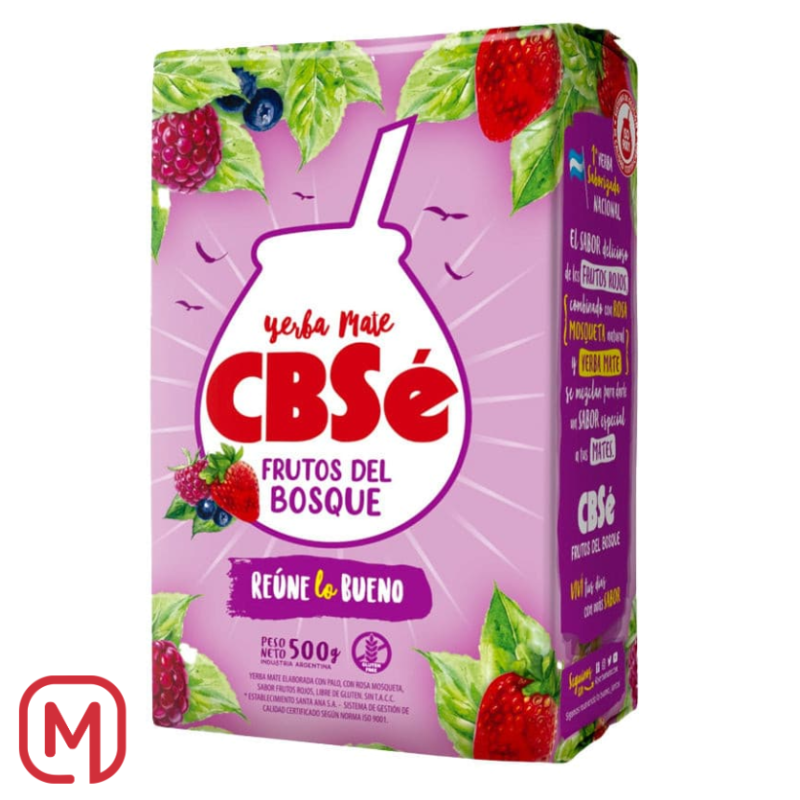 Yerba Mate Frutos del Bosque CBSé (erba mate sapore frutti di bosco) 500Gr.