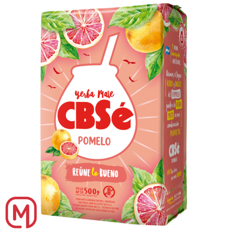 Yerba Mate Pomelo CBSé (erba mate sapore Pompelmo) 500Gr.