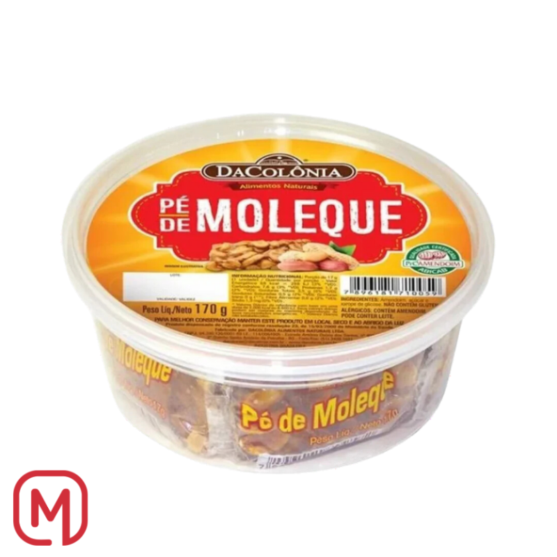 Pé de Moleque (Arachidi tostate con zucchero di canna) 170Gr.