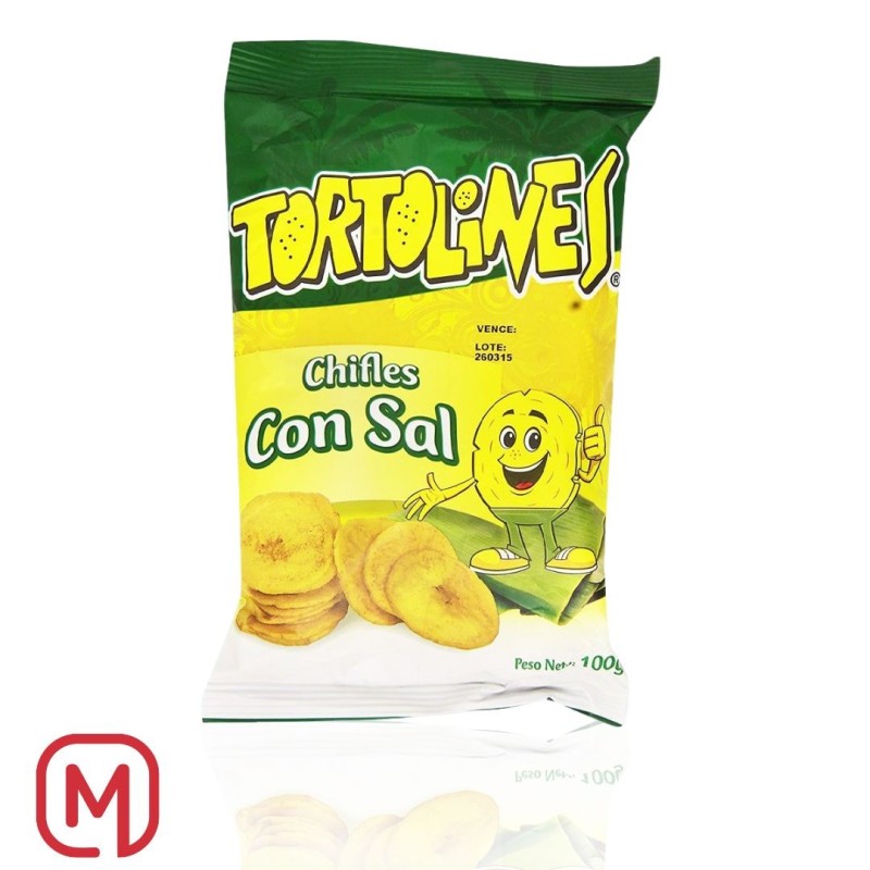 Snack di Banana Salata, Tortolines Chifles Salata
