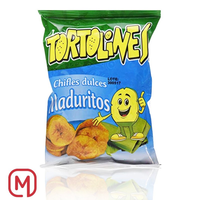 Snack di Banana Dolce, Tortolines Chifles Dulces 85gr