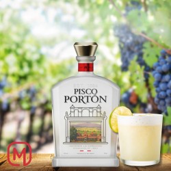 Pisco Porton, Mosto verde  Hacienda la Caravedo 700ml de coleccion