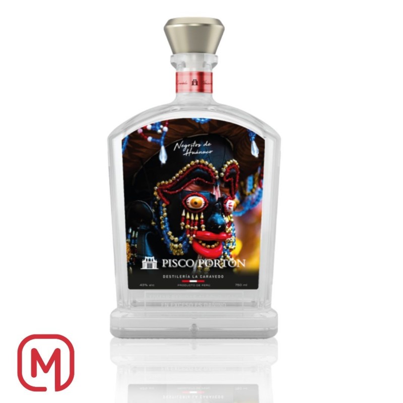 Pisco Porton, Mosto verde Negritos De Huanuco 700ml