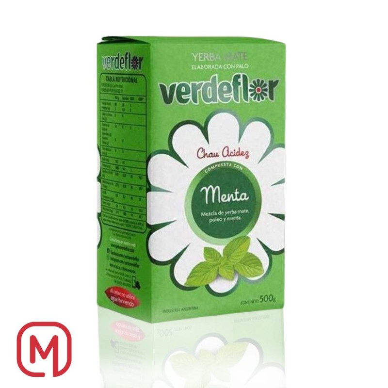 Yerba Mate Menta, Verdeflor 500G