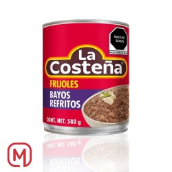 Fagioli in lata, Frijoles Bayos Refritos, La Costeña 580G.