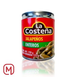 JALAPEÑOS ENTEROS, LA COSTEÑA 220gr