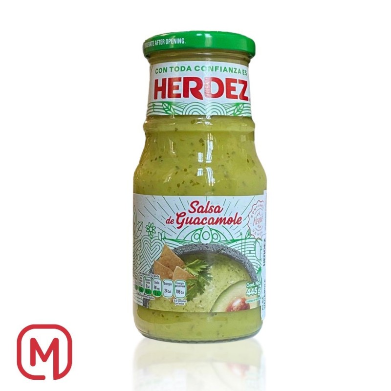 Pasta di Avocado, Salsa di Guacamole Herdez 445G.