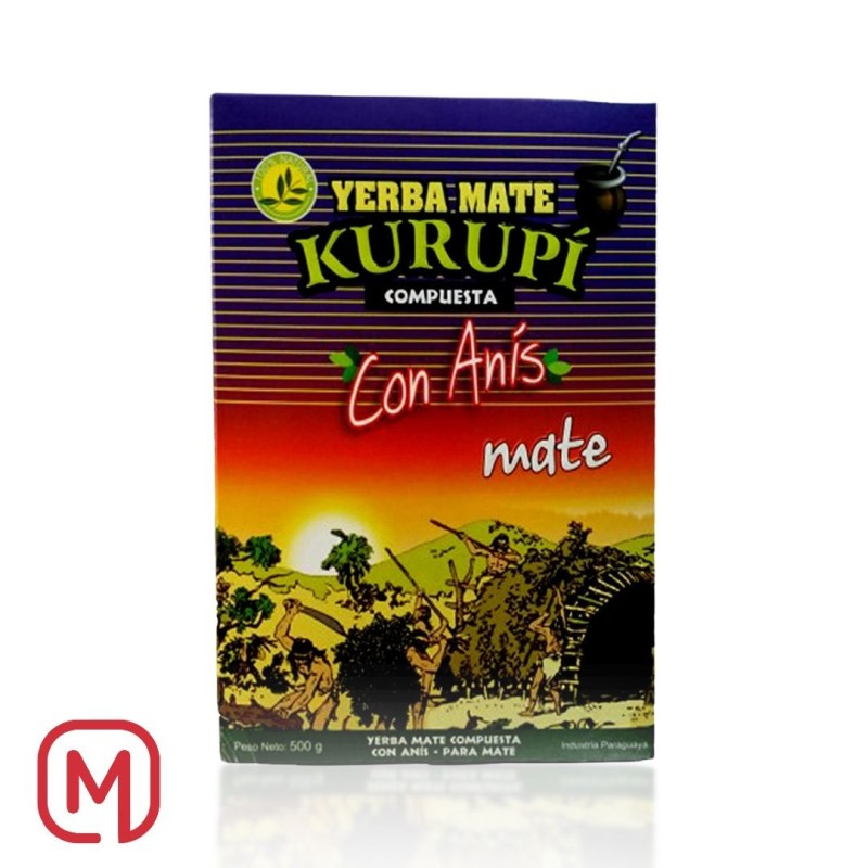 Erba Mate, Kurupi con Anís, Yerba Mate 500G.
