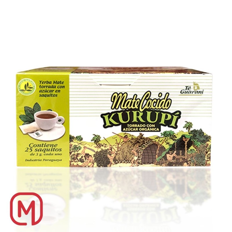 Yerba Mate Cocida Kurupi  25unit.