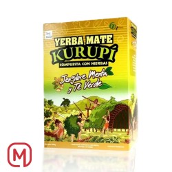 Yerba Mate Zenzero e Menta, Mate Jengibre y Menta Kurupi 500g