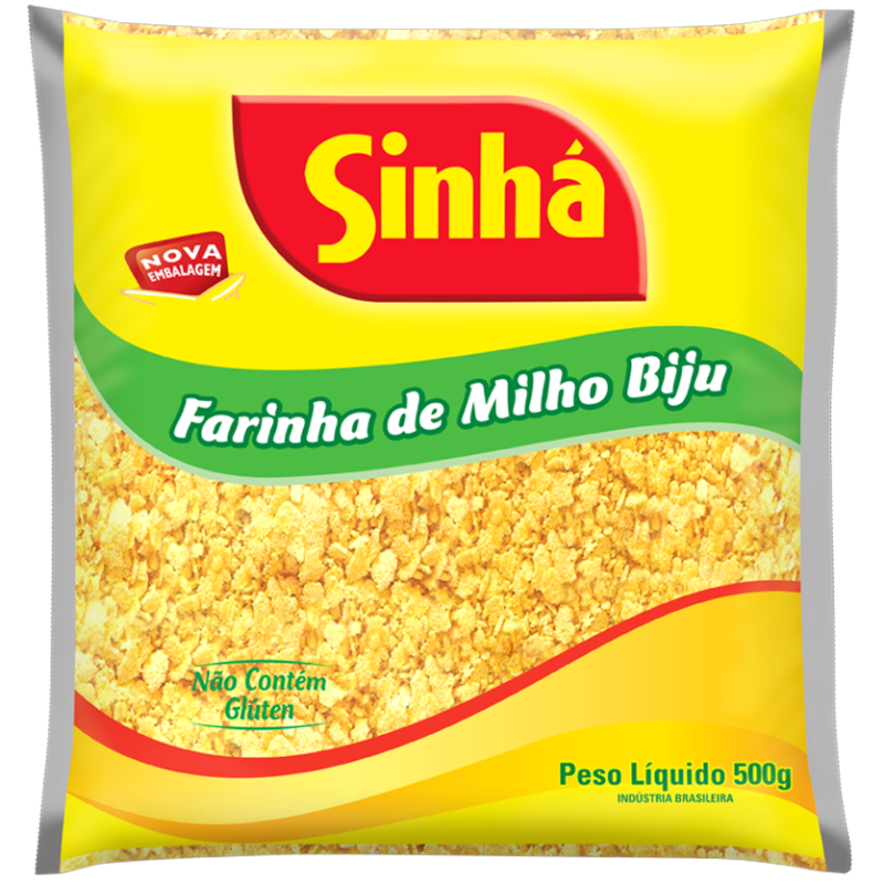 Farina di Mais Biju Sinha 500 Gr. (Farinha de Milho)